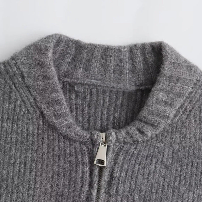 Vintage Sweater Coat: Artistic Style | Lovelys - Gray - S | lovelys