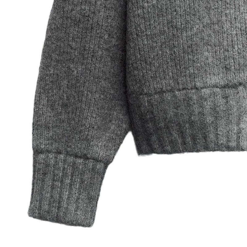 Vintage Sweater Coat: Artistic Style | Lovelys - Gray - S | lovelys