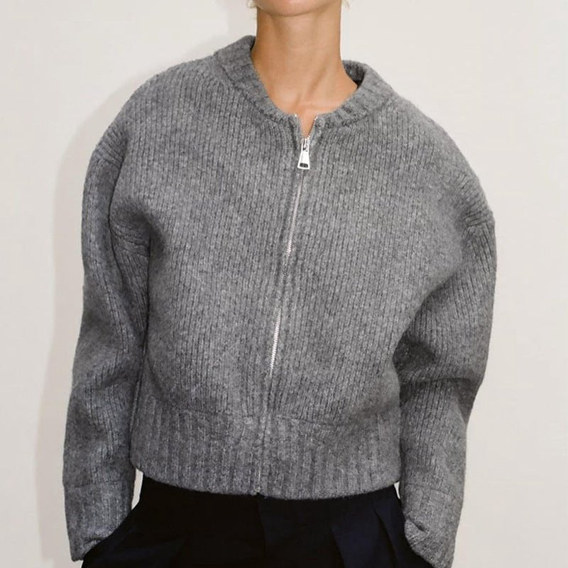 Vintage Sweater Coat: Artistic Style | Lovelys - Gray - S | lovelys