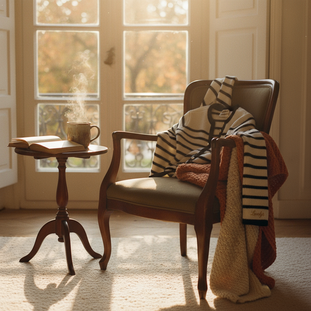 Striped Cardigan - Cozy